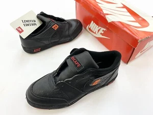 1989 Nike Mako 150X Turf Escape Edition Black Red Leather Shoes Vintage. - Picture 1 of 8