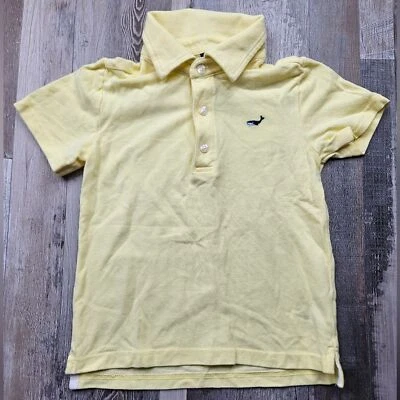 Janie and Jack Niños 4 Polo Amarillo Mantequilla Ballena Bordado Foto 1 de 4