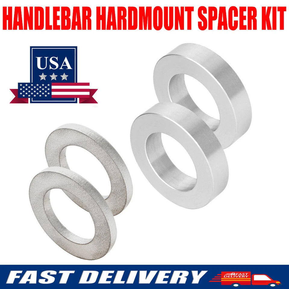 4x For 2014-2018 Yamaha Bolt XVS950 Handlebar Hardmount Spacer Kit Aluminum US - Image 1 of 4