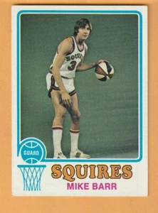 Mike Barr Virginia Squires 1973-74 Topps #198 Duquesne Dukes Canton Ohio - Imagen 1 de 2