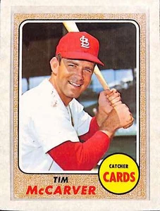 Tim McCarver 1968 Topps #275 en muy buen estado- - Imagen 1 de 2