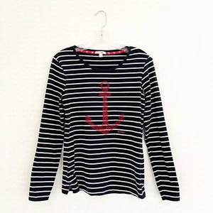 Camiseta BARBOUR Frinton Náutica Marítima Rayas Azul Marino Ancla Manga Larga - Imagen 1 de 5