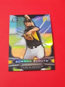 TYLER GLASNOW 2015 Bowman Cromo Draft Scouts Fantasía Impacto PITTSBURGH PIRATAS - Imagen 1 de 4