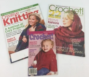 Knitting & Crochet Patterns & Directions Assorted Magazines Many Ideas - Picture 1 of 12