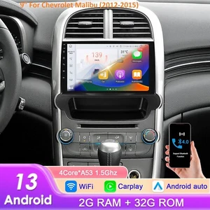 ANDROID 13 CARPLAY RADIO FITCHEVROLET MALIBU 2012-2015 CAR STEREO GPS NAVI WIFI - Picture 1 of 22