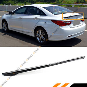 FOR 2011-14 HYUNDAI SONATA GLS SE PAINTED GLOSSY BLK KDM SPORT TRUNK LID SPOILER