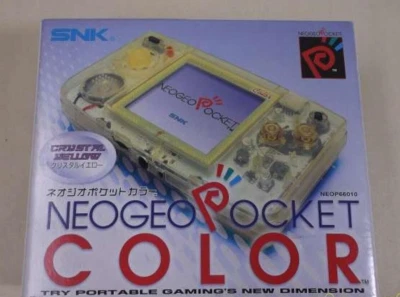 NeoGeo Pocket Color Console Crystal Yellow W/ box manual - Image 1 of 4