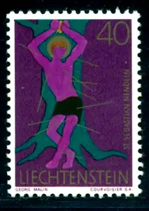 1971 St. Sebastian,Christian saint, martyr,Church Patrons,Liechtenstein,543,MNH - Picture 1 of 1