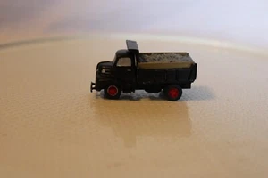 HO Scale Resin Two Door Dump Truck with Load, Black Vintage #RA25 - Picture 1 of 5