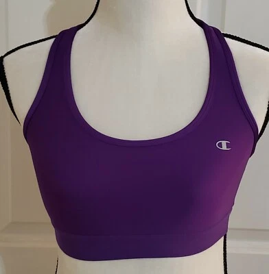 Sujetador deportivo Champions para mujer talla S púrpura espalda deportiva sin relleno inalámbrico Foto 1 de 4