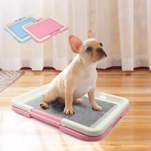 Indoor Portable Dogs Cats Potty Pee Training Litter Tray Anti Slide Essy Clean - Picture 1 of 8