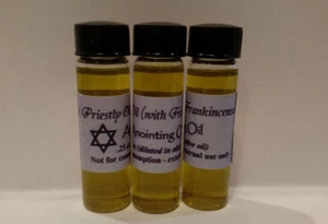 LOTTO di 3 fiale Olio Sacerdotale con Incenso Olio Unzione Esodo 30 GRANDE REGALO - Foto 1 di 1