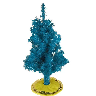 Table Top Christmas Tree Bottle Brush Miniature 25” Teal Turquoise Blue - Image 1 of 4