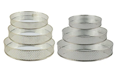 Spiegeltablett Silber Gold Dekoration Runder Spiegel Tischspiegel Deko Tablett - Bild 1 von 4