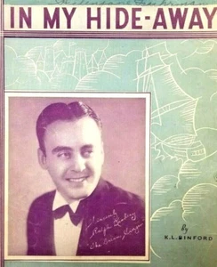 In My Hide-Away by K. L. Binford 1932 Sheet Music (K10D) - Picture 1 of 3
