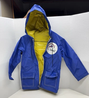 Chaqueta de lluvia juvenil vintage BUFFALO BILLS con capucha y bolsillos Foto 1 de 4