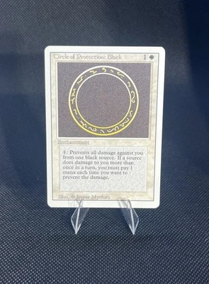 MTG Circle of Protection: Black Revised Edition Regular Common. - Image 1 of 2