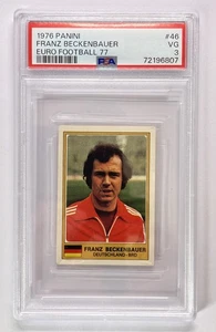 1976 PANINI FRANZ BECKENBAUER EURO FOOTBALL 77 VG PSA 3 - Picture 1 of 2
