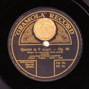 Budapest SQ. Dvorak (Quartet op. 96). Gramola ES 34-6 (3). NM- - Imagen 1 de 1