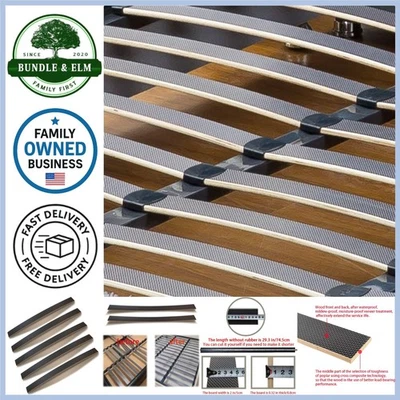 Support Sprung Wooden Slats Replacement Pack for Bed Mattress Frame 29.3" - Image 1 of 4