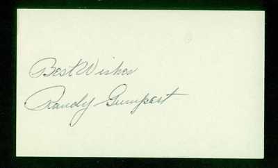 164, Randy Gumpert, Original Signed/Autograph, Index Card, Yankees, "1946-48" - Image 1 of 4