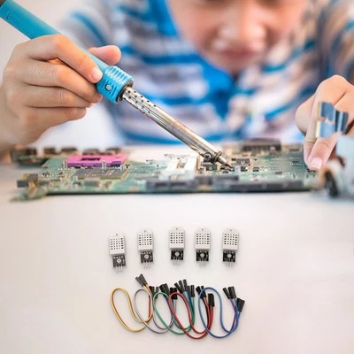 5er Set hochpräzise Temperatur-Feuchtigkeitssensoren für einfache Installation - Bild 1 von 4