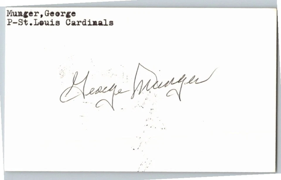 -Charlie Neal- (d.1996) Signed/Autograph/Auto Index Card Brooklyn Dodgers MLB - Image 1 of 1