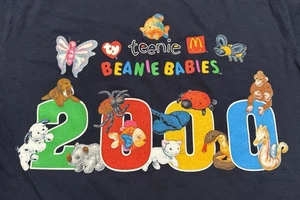 Camisa De Colección McDonalds Teenie Beanie Bebés Adulto Mediana 2000 Y2K Azul Marino - Imagen 1 de 7