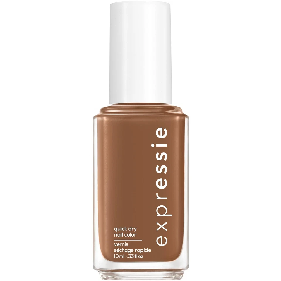 Esmalte de Uñas Essie Expressie, Esmalte de Uñas Marrón Cálido de Secado Rápido, Vegano, Cold Brew Foto 1 de 4