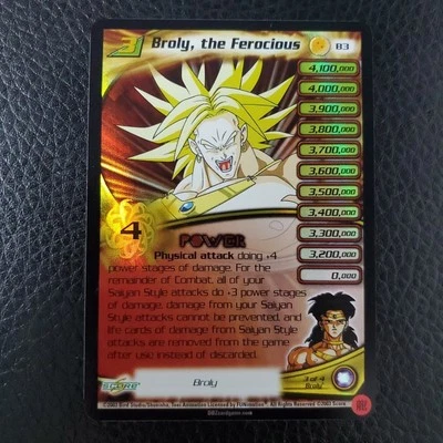 Broly, the Ferocious Lv 3 B3 Movie Promo DBZ Dragon Ball Z CCG TCG Score - Image 1 of 4