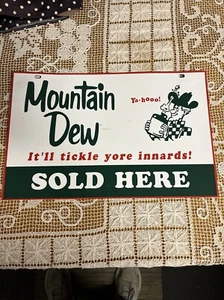 Mountain Dew Ad Advertising Sign 15.5” X 10” - Picture 1 of 8