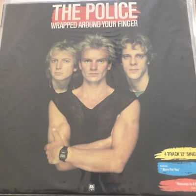 Mint- The Police Wrapped Around Your Finger A&M Records Stereo 4 Track 12” LP - Image 1 of 2