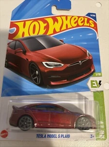 Hot Wheels Red Tesla Model S PLAID 9/250 - Picture 1 of 2
