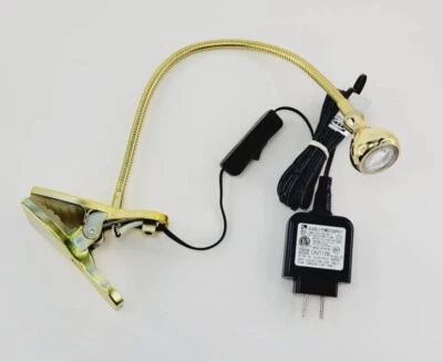 IKEA Jansjo DISCONTINUED MODEL  Wall LED Clamp Spotlight Light Plug GOLD - Изображение 1 из 4