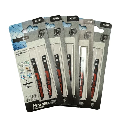 10 Piranha X22122 HSS Jigsaw Blades. Alu, Metals & Perplex. Fit Older Makita - Image 1 of 3