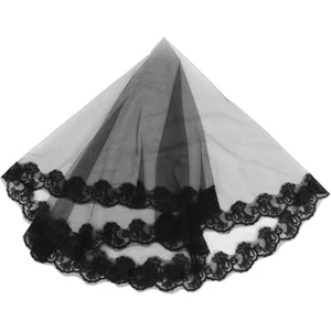 Ghost Bride Headdress Women's Halloween Wedding Decorations Veil - Picture 1 of 12