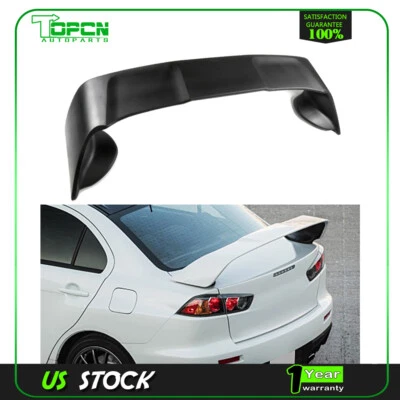 Black Fit For 08-17 Mitsubishi Lancer EVO 10 Trunk Spoiler Wing — 第 1/4 张图片
