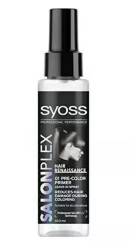 2x Syoss SalonPlex Haar Renaissance Vorfarbe Grundierung Leave-in Spray 100ml
