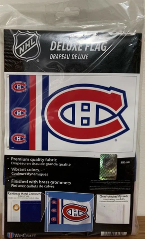 MONTREAL CANADIENS REVERSE RETRO 3'X5' DELUXE FLAG NEW WINCRAFT 👀🏒 Cover