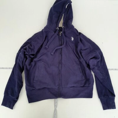 US Polo Assn Hoodie 14 15 Años XL Azul Niños Cremallera Completa - Imagen 1 de 4