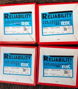 RIK PISTON RINGS RING SET 2.00 92.113 MM RIKEN JAPAN - Picture 1 of 2