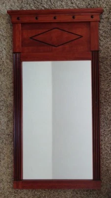 Beautiful Ethan Allen Wall Mirror - French Empire Style Cherry Finish 38" X 20" - Image 1 of 4
