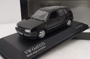VW Volkswagen Golf 3 III GTI 1993 Black 1:43 Minichamps 400055560 EXTREMELY RARE - Picture 1 of 11