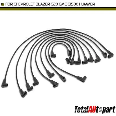 9x New Spark Plug Wire Set for Chevrolet Blazer 1987-1993 GMC C1500 1988-1993 - Image 1 of 4