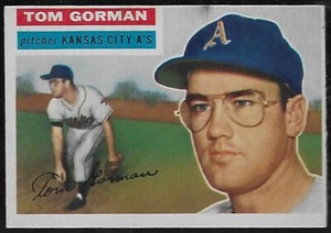 1956 Topps #246 Tom Gorman Kansas City A's Near Mint (oc)!