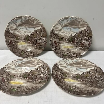 Johnson Bros Olde English Countryside Dessert Plates   VGC Set of 4 - Image 1 of 4