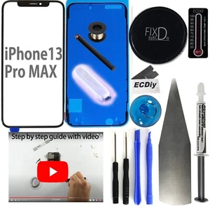 Kit de reemplazo de lentes de pantalla de vidrio frontal para Apple iPhone 13 PRO MAX - Imagen 1 de 13