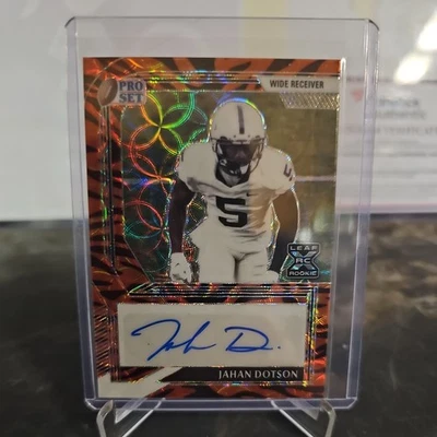 2022 Leaf Pro Set JAHAN DOTSON #PA-JD3 Red Auto Rookie RC - #5/5 - Image 1 of 4