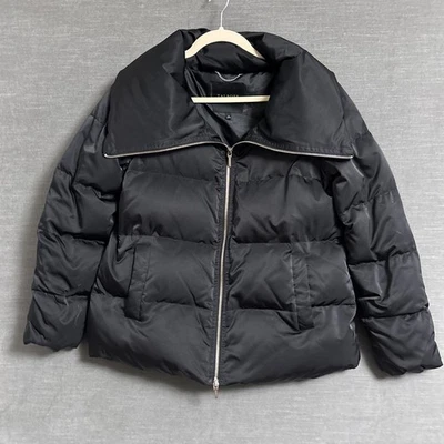 Talbots Coat S Black Down Puffer Jacket Classic Warm Fall Winter Ski Travel Work - Image 1 of 4