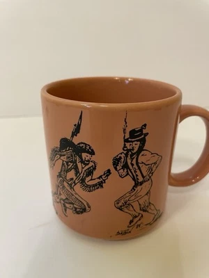 Taza de cerámica vintage 1989 Fiesta Bowl WVU vs Notre Dame Mountaineer Vs irlandesa rara Foto 1 de 4